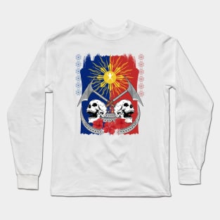 Philippine Flag Sun / Headhunter Long Sleeve T-Shirt